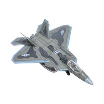 Modelo De Plástico F-22 Fighter Em Escala 1:100 Com Suporte Para Exibição Em Casa E Colecionáveis