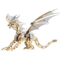 Modelo de pterossauro LONGPIN 3D Metal Dragon Puzzle para adultos Modelo de pterossauro LONGPIN 3D Metal Dragon Puzzle para adultos