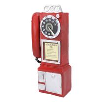 Modelo de Telefone Decorativo Retro Vintage para Bar - Vermelho