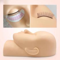 Modelo De Treinamento Para Extensão De Cílios E Maquiagem: Cabeça De Manequim De Borracha Com Olhos