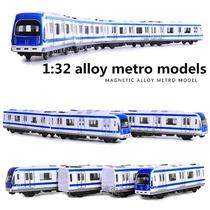 Modelo de trem Alloy Metro Magnetic em escala 1:32 com tração para trás