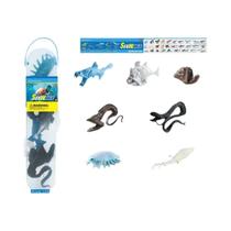 Modelo De Vida Marinha Pré-histórica Mini Sardinha Peixe Espada Tubarão Branco Grande Figura