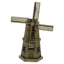 Modelo Decorativo de Moinho de Vento Veemoon 13 cm em Liga de Zinco Vintage