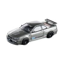 Modelo Em Escala 1:64 Do Nissan Skyline GT-R R34 Em Liga De Alumínio, Carro Colecionável JDM, Modelo Em Escala 1:64 Do Nissan Skyline GT-R R34 Em Liga De Alumínio, Carro Colecionável JDM,
