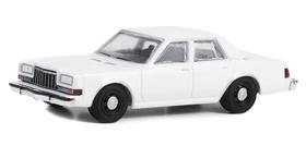 Modelo em escala Car Greenlight 43006-N Hot Pursuit 1980-89 Dodge Diplomat Police White 1/64