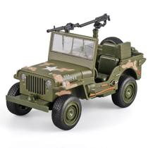 Modelo fundido sob pressão Military Jeep em escala 1:32 com luzes e som Modelo fundido sob pressão Military Jeep em escala 1:32 com luzes e som