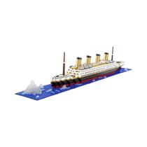 Modelo Gigante Do Navio De Cruzeiro Titanic, Brinquedo De Montagem Com Blocos De Micro Partículas