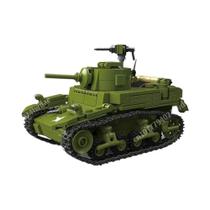 Modelo Militar Educacional Em Blocos De Montar Escala 1:35 Do Exército Dos EUA M3A1 Stuart Da Modelo Militar Educacional Em Blocos De Montar Escala 1:35 Do Exército Dos EUA M3A1 Stuart Da