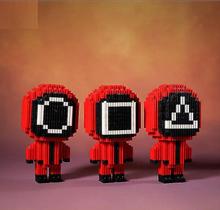Modelo montado em brinquedo Building Blocks Squid Game Series Modelo montado em brinquedo Building Blocks Squid Game Series