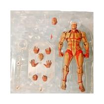 Modelo Movível Do Titã Blindado De Attack on Titan Brinquedo Revoltech Kaiyodo Figura De Anime