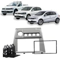 Modelo Painel Multimidia 2 Din Acabamento 4 Botões Gol Voyage Saveiro G6 2013 Até 2015 Completa