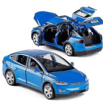 (modelo X branco) 1:32 Modelo de carro de liga leve de seis