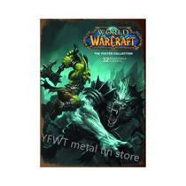 Modern World of Warcraft Jogo Metal Tin Sign Cartaz, Wall Art, Quarto, Estúdio, Decoração de casa