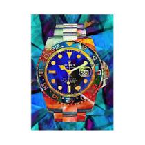 Moderno Graffiti Arte Lona Coroa Relógio De Luxo Cartaz Nórdico Decoração Da Parede Para Sala Estar