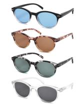 MODFANS Gafas de Lectura para Mujer Paquete de 4 Lentes de Sol con Aumento 4.0