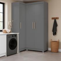 Modulação Armário Lavanderia 3 Portas com Pés Aurora Modulação Armário Lavanderia 3 Portas com Pés Aurora