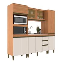 Modulada Cecilia 4 peças, com Aéreo Vidro e Paneleiro Modulada Cecilia 4 peças, com Aéreo Vidro e Paneleiro