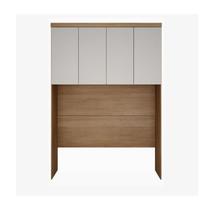Modulado Aéreo Casal 4 Portas - Rizon-Cumaru off white - Móveis Novo Horizonte Modulado Aéreo Casal 4 Portas - Rizon-Cumaru off white - Móveis Novo Horizonte