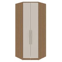 Modulado Canto Closet 2 Portas 245cm Rimo Setiba Plus Carvalho/Off White Modulado Canto Closet 2 Portas 245cm Rimo Setiba Plus Carvalho/Off White