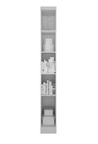 Modulado Cantoneira 4 Prateleiras - Linea-Branco - Móveis Novo Horizonte