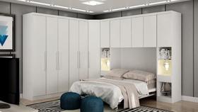 Modulado Casal Completo 6 Portas 8 Gavetas - Linea-Branco - Móveis Novo Horizonte