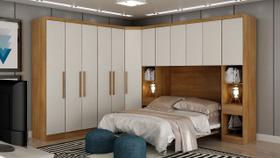 Modulado Casal Completo 6 Portas 8 Gavetas - Rizon-Cumaru/Fendi - Móveis Novo Horizonte Modulado Casal Completo 6 Portas 8 Gavetas - Rizon-Cumaru/Fendi - Móveis Novo Horizonte