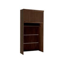 Modulado de Quarto Armário Ponte Aéreo Solteiro Criative c/ 3 Portas Avelã - Bianchi Modulado de Quarto Armário Ponte Aéreo Solteiro Criative c/ 3 Portas Avelã - Bianchi