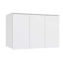 Modulado de Quarto Armário Ponte Aéreo Solteiro N541 Adapt c/ 3 Portas Branco - Kappesberg