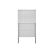 Modulado de Quarto Armário Ponte Aéreo Solteiro Rizon c/ 3 Portas Branco - Novo Horizonte