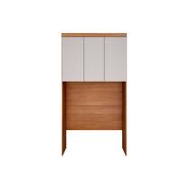 Modulado de Quarto Armário Ponte Aéreo Solteiro Rizon/Linea c/ 3 Portas Cumaru/Fendi 25 - Novo Horizonte