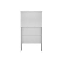 Modulado de Quarto Armário Ponte Aéreo Solteiro Rizon/Linea c/ 3 Portas Neve - Novo Horizonte Modulado de Quarto Armário Ponte Aéreo Solteiro Rizon/Linea c/ 3 Portas Neve - Novo Horizonte