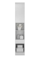 Modulado Mesa de Cabeceira 1 Gaveta 1 Porta - Rizon-Branco - Móveis Novo Horizonte Modulado Mesa de Cabeceira 1 Gaveta 1 Porta - Rizon-Branco - Móveis Novo Horizonte
