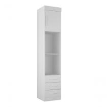Modulado Mesa De Cabeceira 3 Gavetas Orion - Leifer Móveis Branco Modulado Mesa De Cabeceira 3 Gavetas Orion - Leifer Móveis Branco