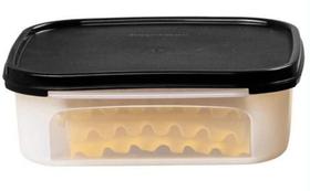 Modular Quadrado 1,2 litros Transparente com tampa preta Tupperware Modular Quadrado 1,2 litros Transparente com tampa preta Tupperware