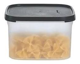 Modular Quadrado 2,6L Transparente Tampa Preta Tupperware