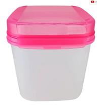 Modular Quadrado Plus 4 litros Rosa Tupperware