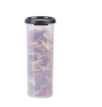 Modular Redondo 3 - 650 ml Transparente com Tampa Preta Modular Redondo 3 - 650 ml Transparente com Tampa Preta