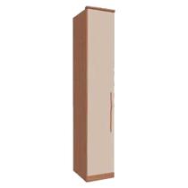 Modulo 1 Porta Setiba 428mm com Prateleiras Rimo Carvalho/Off White