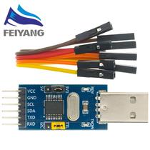 Módulo 2 Em 1 CH341T Para Download Serial USB Para I2C IIC UART TTL 3.3V 5V Módulo 2 Em 1 CH341T Para Download Serial USB Para I2C IIC UART TTL 3.3V 5V