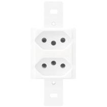 Modulo 2 Tomadas 2p+t 20a 250 Volts Blanc - 1338 - Fame 2 Tomadas 20a S-placa Blanc 1338 Fame Modulo 2 Tomadas 2p+t 20a 250 Volts Blanc - 1338 - Fame 2 Tomadas 20a S-placa Blanc 1338 Fame