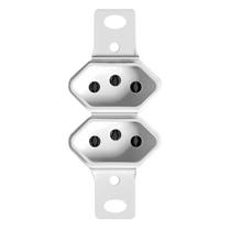 Módulo 2 Tomadas Simples Embutir 20a Condulete Branco Ilumi Módulo 2 Tomadas Simples Embutir 20a Condulete Branco Ilumi