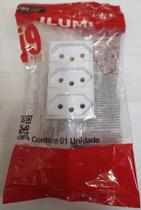 Modulo 3 tomadas 10a 250v monobloco i9 Modulo 3 tomadas 10a 250v monobloco i9