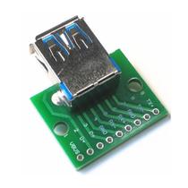 Modulo adaptador conector usb femea 3.0 para dip