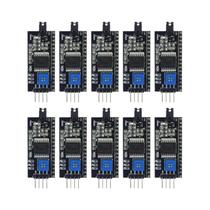 Módulo Adaptador De Display LCD PCF8574 10PCS IIC I2C LCD1602 2004 Placa De Interface Serial 5V Para Módulo Adaptador De Display LCD PCF8574 10PCS IIC I2C LCD1602 2004 Placa De Interface Serial 5V Para