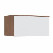 Módulo Aéreo 1 Porta Basculante Requinte+ 100% MDF Marrom/Macadâmia/Branco Line Módulo Aéreo 1 Porta Basculante Requinte+ 100% MDF Marrom/Macadâmia/Branco Line