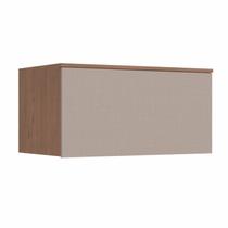 Módulo Aéreo 1 Porta Basculante Requinte+ 100% MDF Marrom/Macadâmia/Duna Line Módulo Aéreo 1 Porta Basculante Requinte+ 100% MDF Marrom/Macadâmia/Duna Line