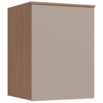 Módulo Aéreo 1 Porta Requinte+ 100% MDF Marrom/Macadâmia/Duna Line