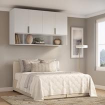 Módulo Aéreo para Cama de Casal MDF Altezza Clean Belmax Módulo Aéreo para Cama de Casal MDF Altezza Clean Belmax