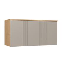 Módulo Aéreo para Quarto 3 Portas Elegance Canelado Módulo Aéreo para Quarto 3 Portas Elegance Canelado