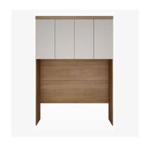 Modulo Aéreo Safira Casal em MDF com 4 Portas Clic Móveis